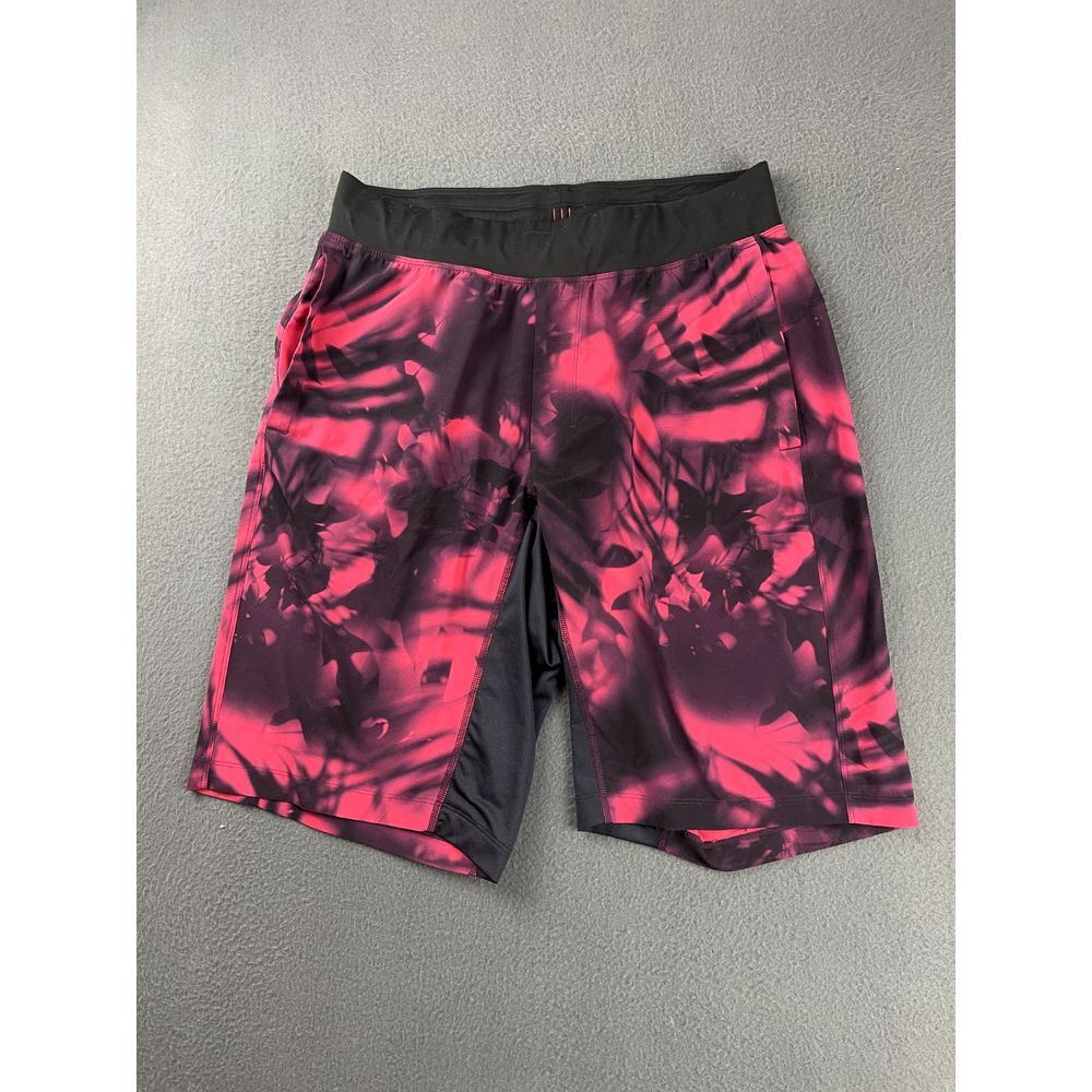 Lululemon Assert Shorts Men's M 11" Unlined Tie Dye Rose Pink Crimson Drawstring